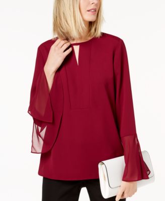 alfani bell sleeve blouse