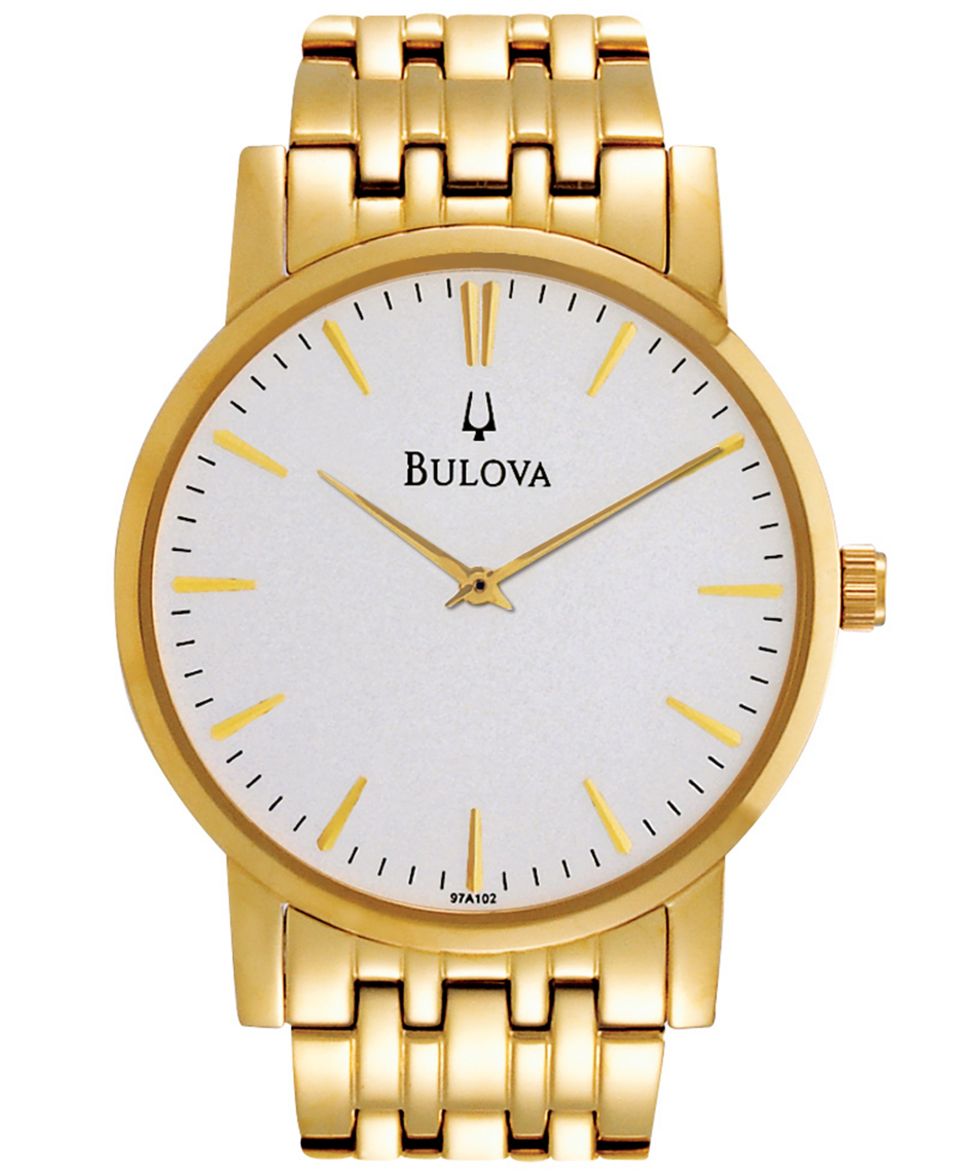 Caravelle by Bulova Watch, Mens Gold Tone Stainless Steel Expansion