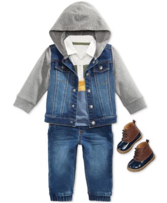 First Impressions Baby Boys Hooded 