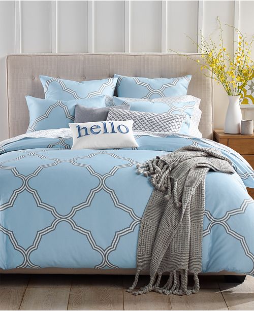 Charter Club Tile Geo 300 Thread Count 2 Pc Twin Comforter Set Created For Macy S Reviews Bedding Collections Bed Bath Macy S