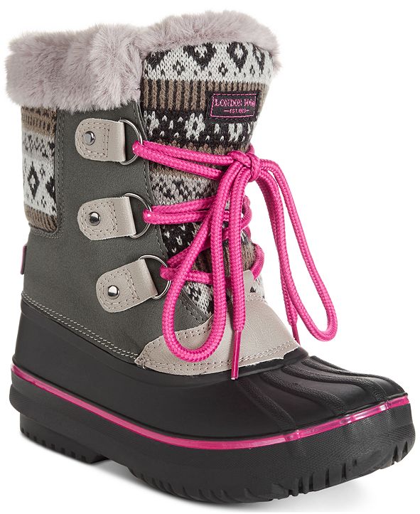 London Fog Little Girls Snow Boot & Reviews - All Kids' Shoes - Kids ...