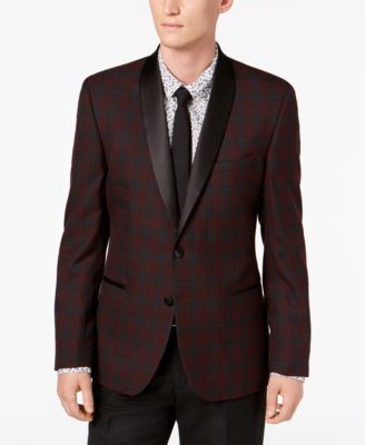 plaid dinner jacket