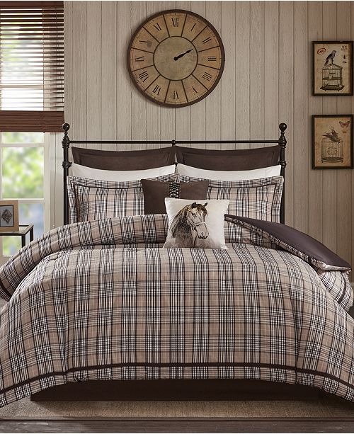 Woolrich Williamsport 8 Pc Queen Jacquard Comforter Set Reviews Bed In A Bag Bed Bath Macy S