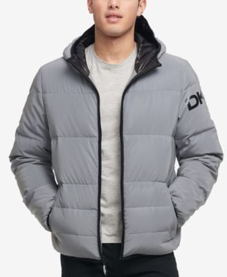 DKNY Men's Hooded Puffer Jacket 