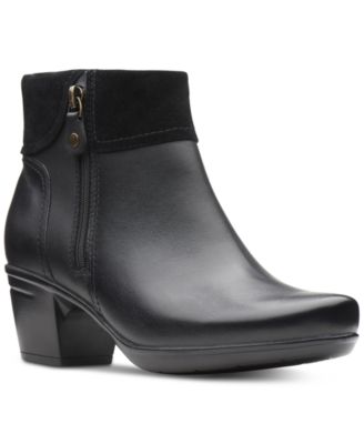 clarks wide width ankle boots