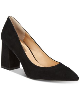 macy's black pumps