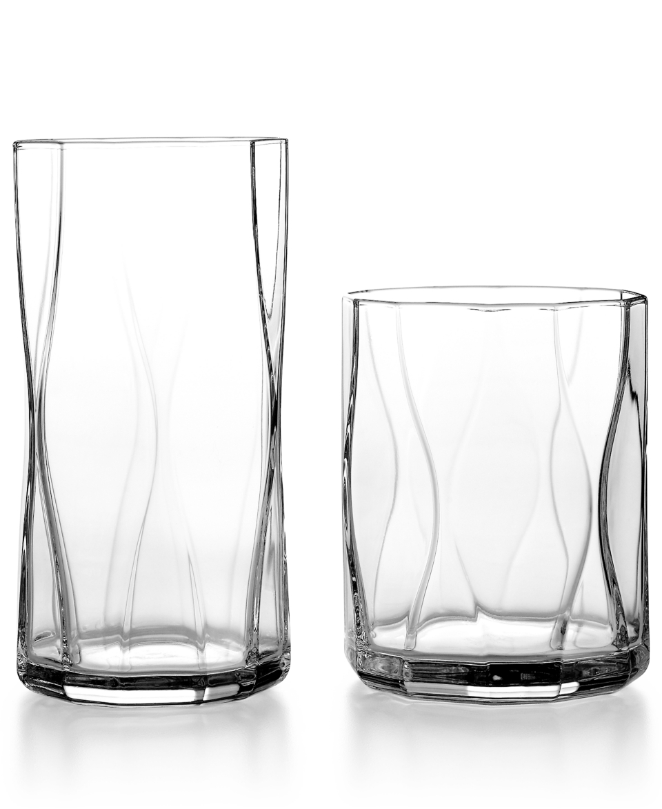 Bormioli Rocco Glassware, Nettuno Clear Sets of 4 Collection