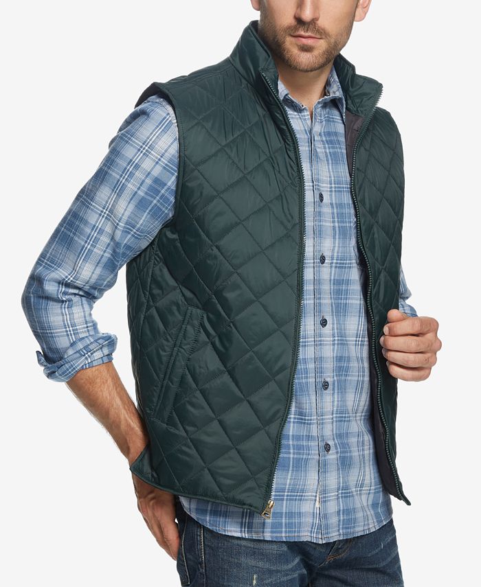 Weatherproof Vintage Men's Quilted Full-Zip Vest, Created for Macy's ...