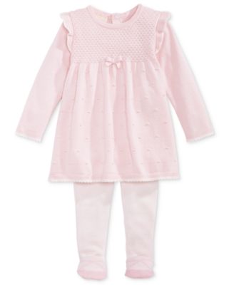 baby dress and tights set