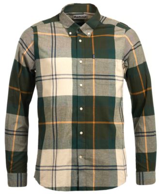 barbour checked shirt mens