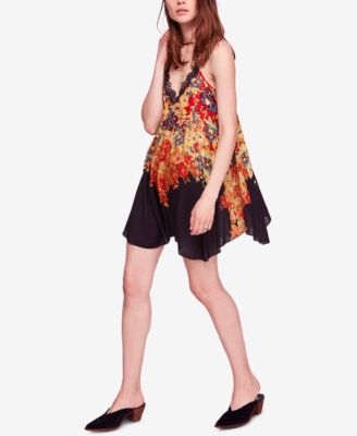 floral slip dress mini
