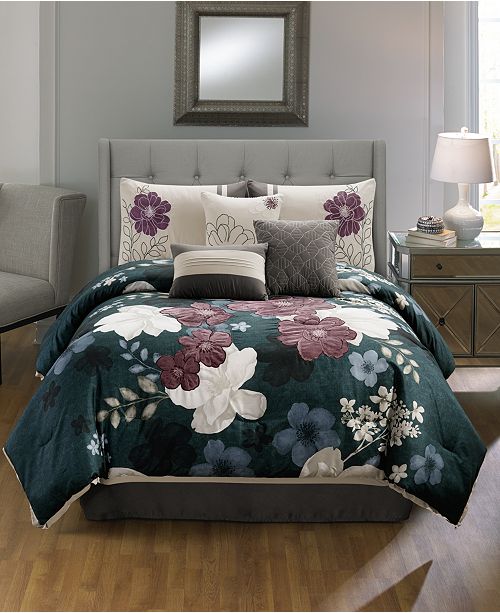 Hallmart Collectibles Closeout Sofina 7 Pc Comforter Sets Created For Macy S Reviews Bed In A Bag Bed Bath Macy S