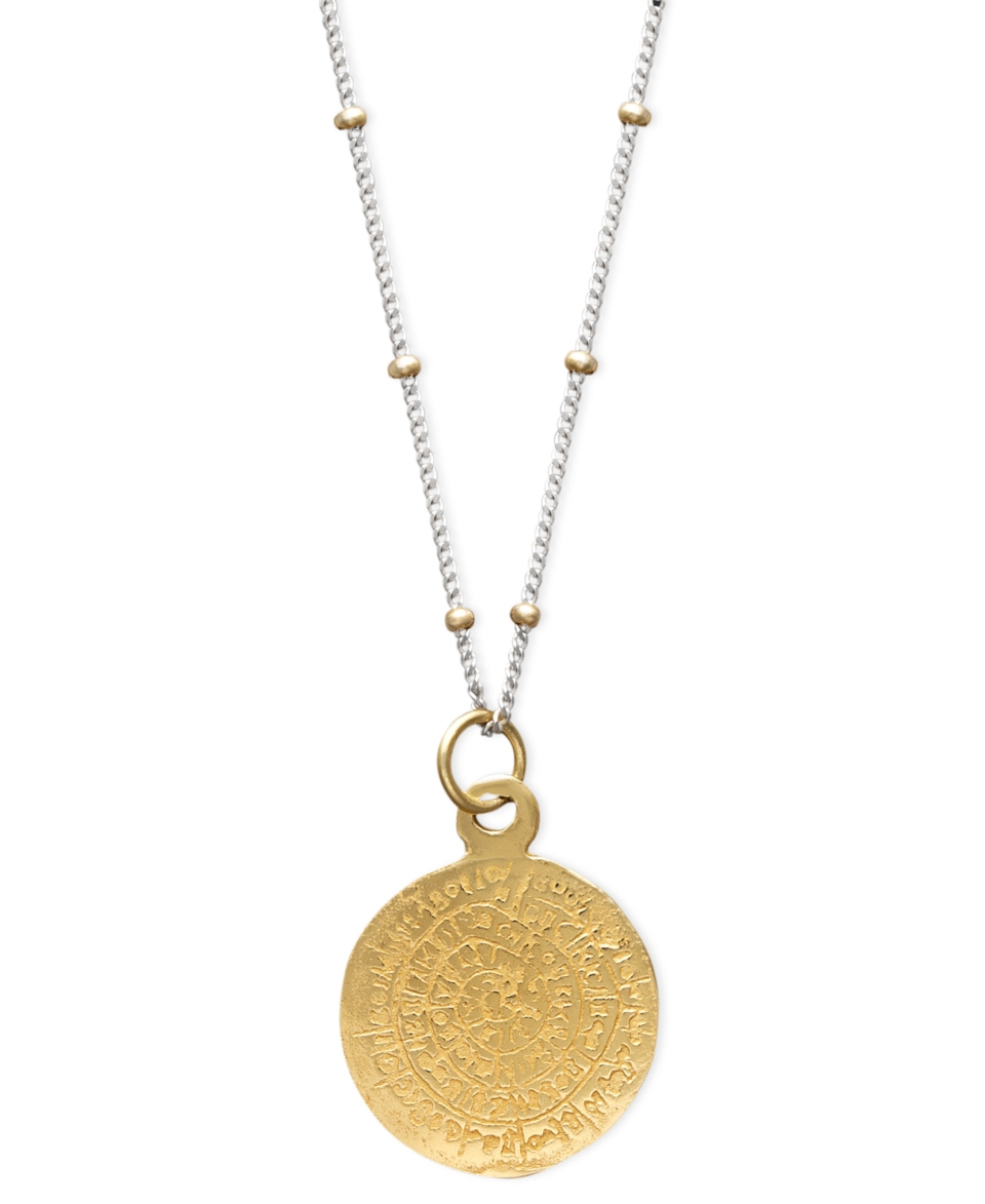 Studio Silver Two Tone Necklace, 18k Gold over Sterling Silver and