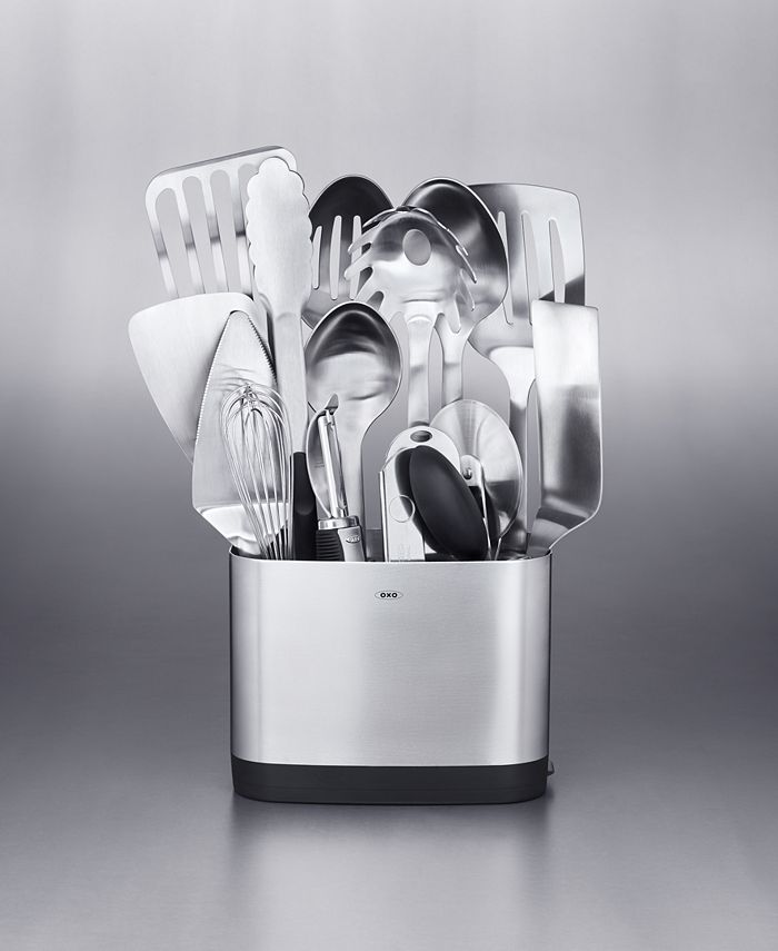 oxo steel 9 piece utensil set