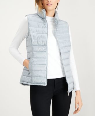 calvin klein metallic puffer vest