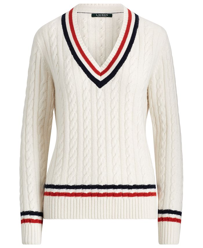 Lauren Ralph Lauren Cable-Knit Cricket Sweater & Reviews - Sweaters ...