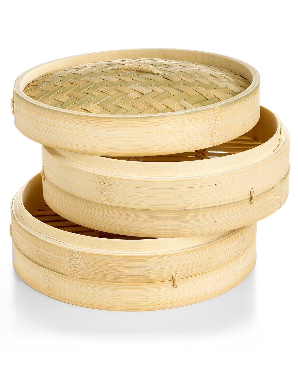 IMUSA Asian Bamboo Steamer, 10   Cookware   Kitchen