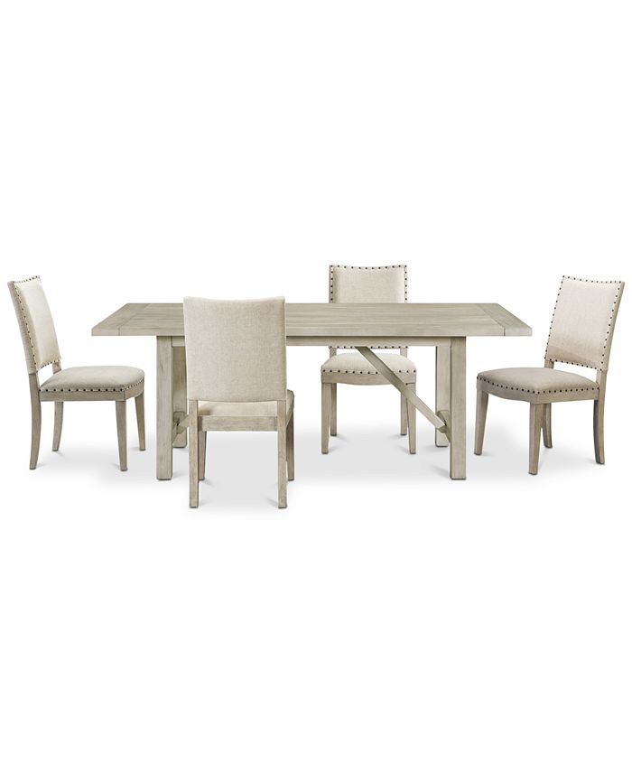 Furniture Parker Dining Furniture, 5Pc. set (Table & 4 Side Chairs), Created for Macy's