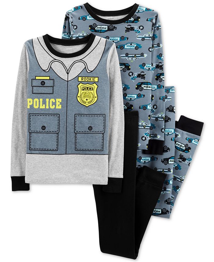 Carter's Little & Big Boys 4Pc. Police Cotton Pajama Set & Reviews