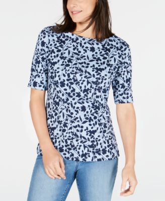 macy's elbow sleeve top