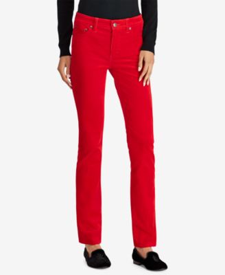 lauren ralph lauren premier straight corduroy jeans