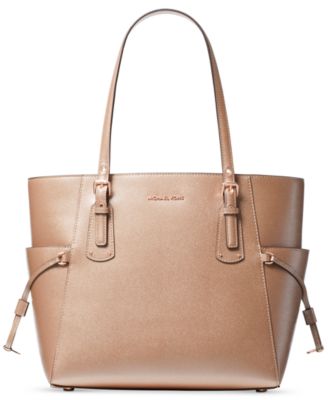 voyager east west crossgrain leather tote