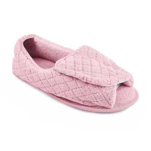 Muk Luks Micro Chenille Open Toe Slippers & Reviews - Slippers - Shoes ...