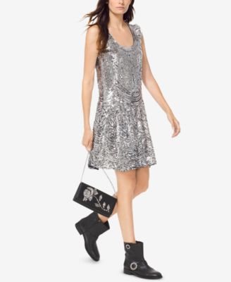 michael kors sequin slip dress