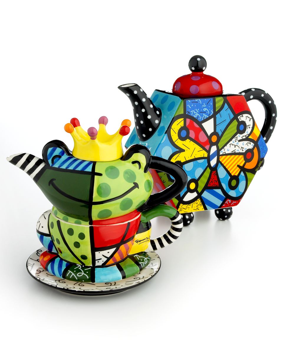 Romero Britto Drinkware, Mini Teapot Collection   Serveware   Dining