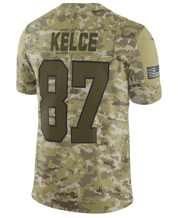 Nike Men's Travis Kelce Kansas City Chiefs Salute To Service Jersey ...