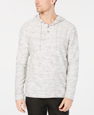 men's hooded henley shirt