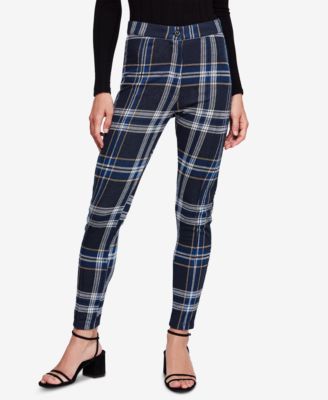 free people plaid skinny pants