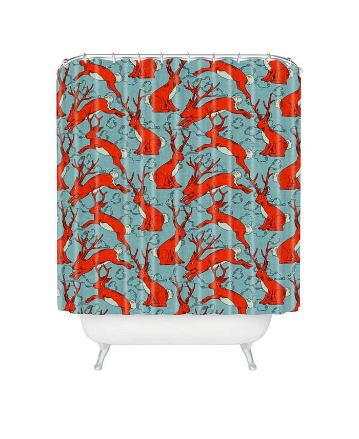 Deny Designs Holli Zollinger Jackalopes Shower Curtain Reviews Shower Curtains Bed Bath Macy S