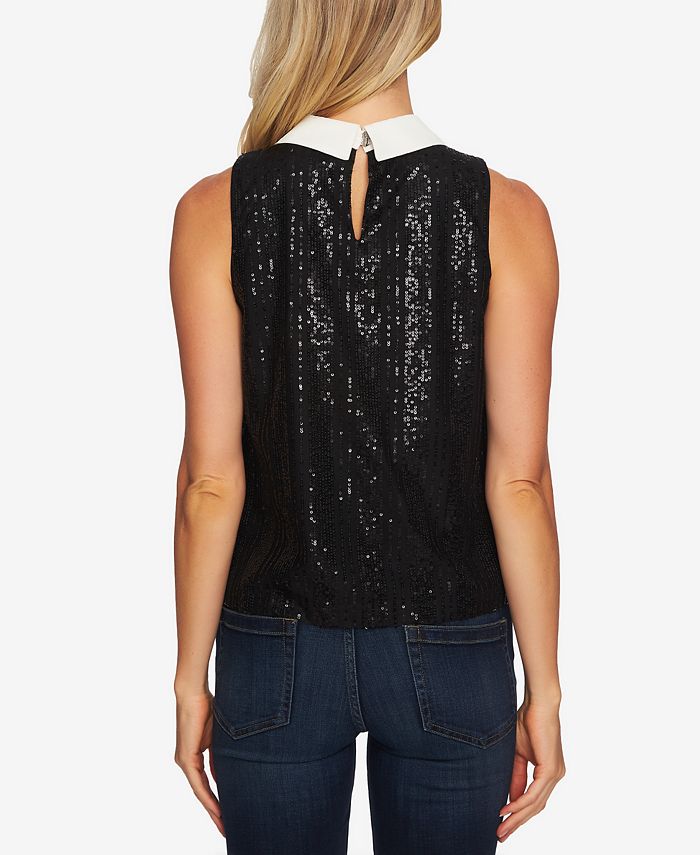 cece peter pan collar top