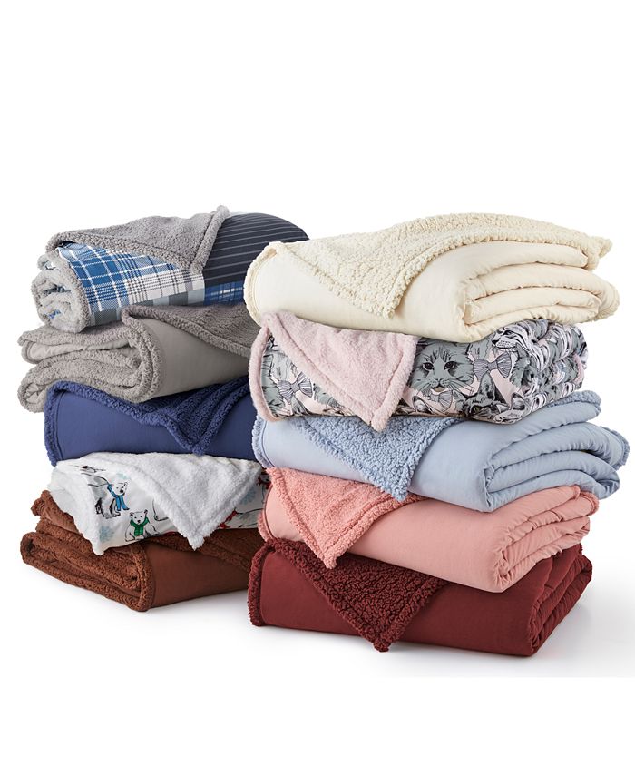 Shavel Micro Flannel® to Sherpa Twin Blanket & Reviews Blankets