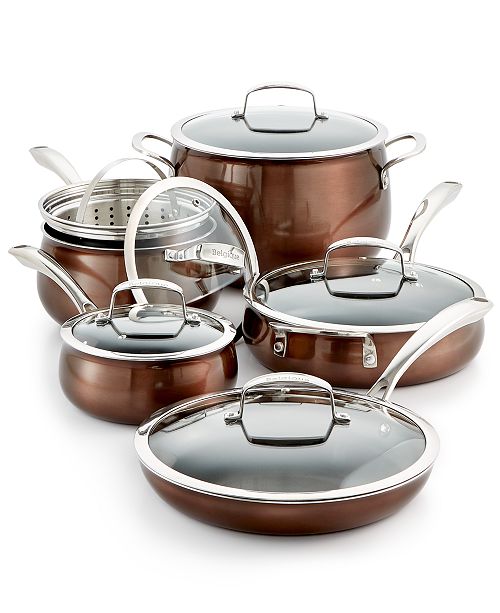 Belgique Closeout Aluminum 11 Pc Cookware Set Created For Macy S Reviews Cookware Kitchen Macy S