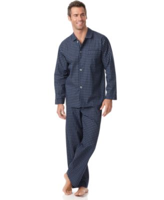 mens check pajamas