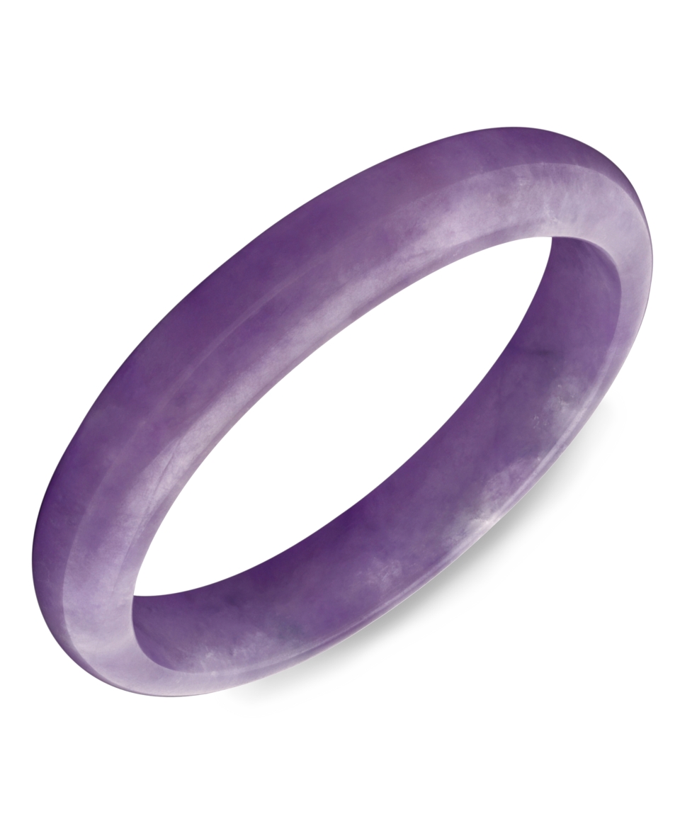 Lavender Bracelet, Purple Jade Bangle (10 1/2 13mm)   FINE JEWELRY