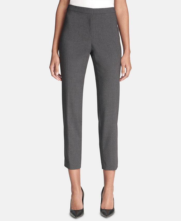 Calvin Klein Highline Skinny Cropped Dress Pant & Reviews - Pants ...