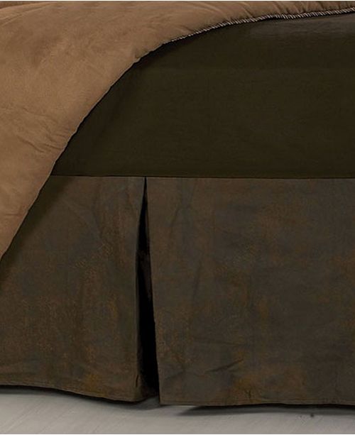 Hiend Accents Faux Leather Queen Bed Skirt Reviews Bedding Collections Bed Bath Macy S