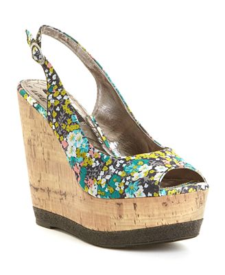 Material Girl Wave Slingback Wedges - Shoes - Macy's