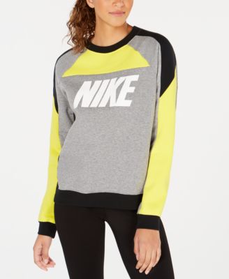 nike sportswear colorblocked fleece sweatshirt