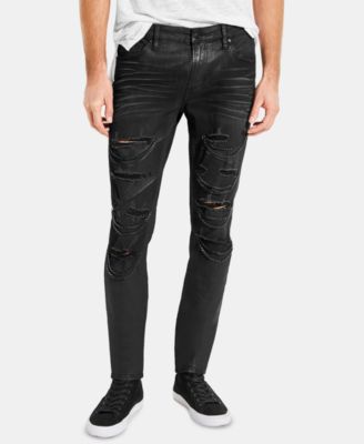 mens black guess jeans