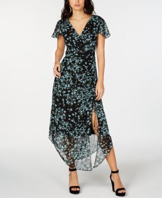 macy's maxi dresses with sleeves