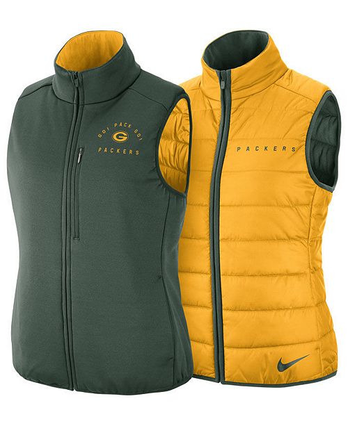 Nike Women S Green Bay Packers Reversible Vest Reviews Sports Fan Shop By Lids Women Macy S