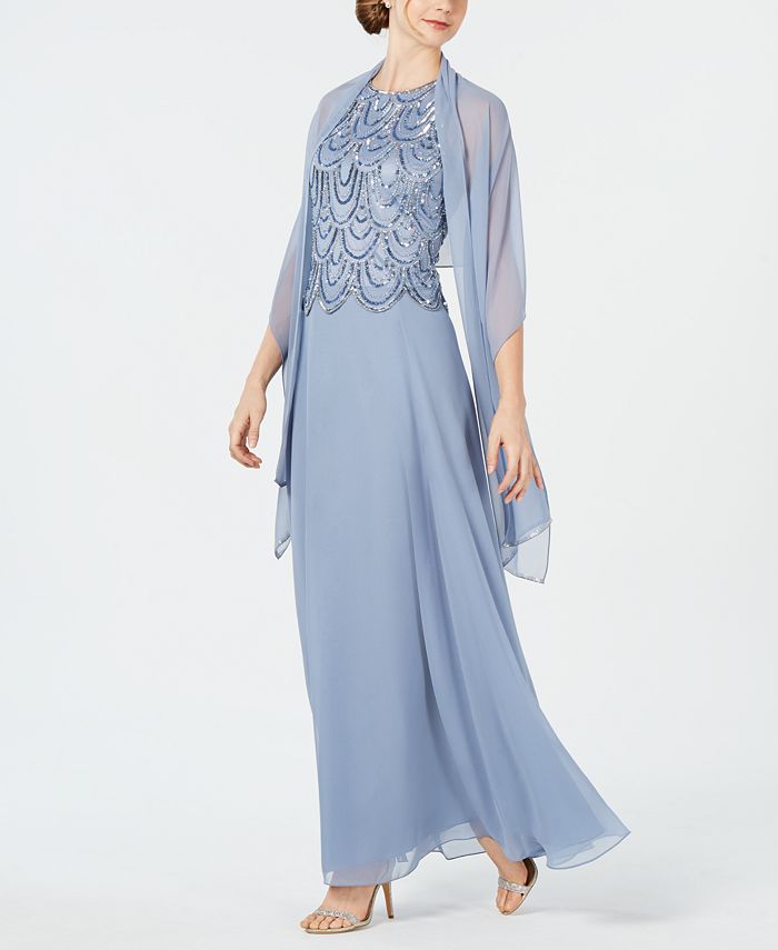 j kara teal gown