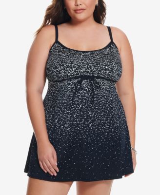 empire waist swimdress