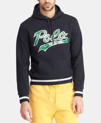 polo double knit graphic hoodie