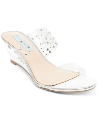 blue by betsey johnson wedge