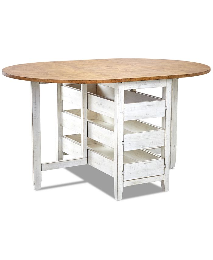 Trisha Yearwood Home Trisha Yearwood Coming Home Round Counter Height Drop Leaf Table Reviews Furniture Macy S